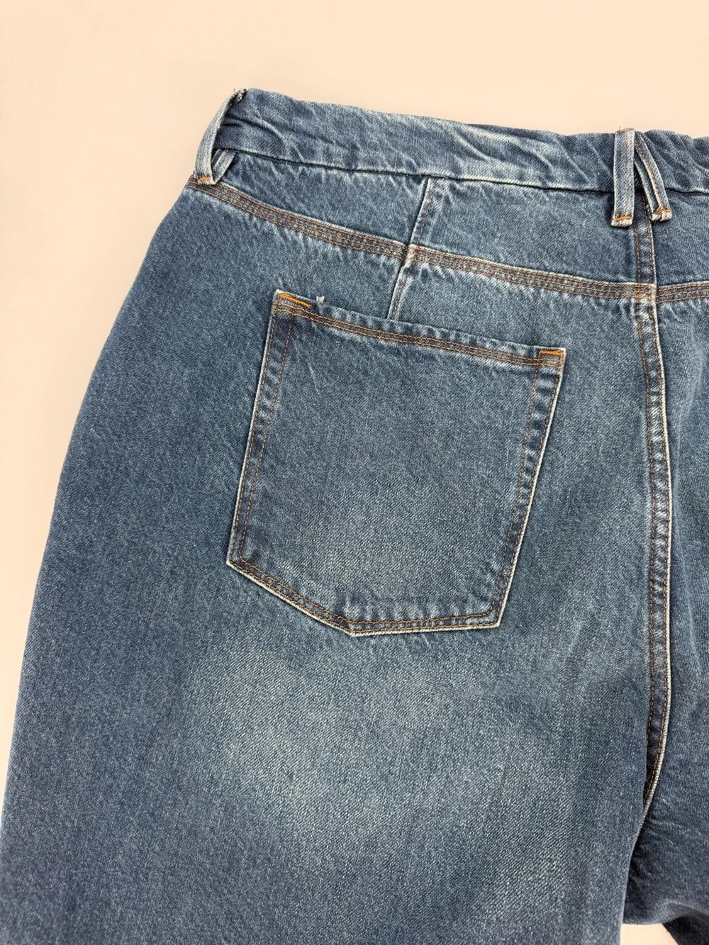 Good American Good 90s Cropped Relaxed Jeans Indigo - Size 16